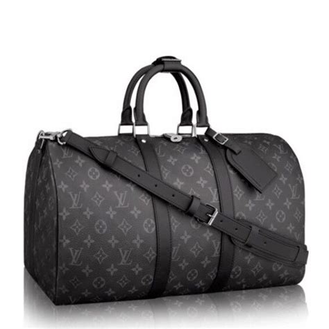 louis vuitton keepall 55 black replica